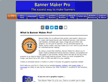 Tablet Screenshot of bannermakerpro.com